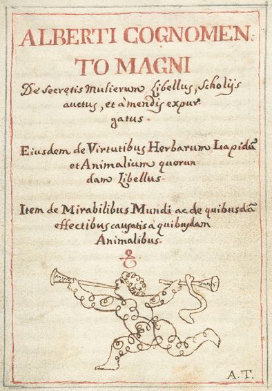 Große Abbildung Nr.1: 125-203 Albertus Magnus.: (Handschriften)