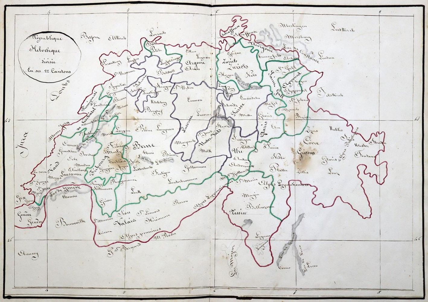 Große Abbildung Nr.2: 125-2031 Atlas: (Verschiedene Länder - Geschichte, Atlanten, Handschriften)