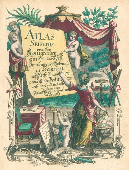Große Abbildung Nr.1: 125-2037 Schreiber,J.G.: (Verschiedene Länder - Geschichte, Atlanten)
