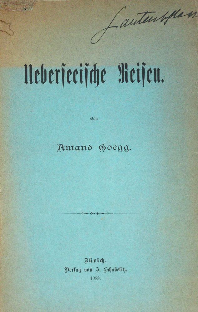 Große Abbildung Nr.1: 125-2068 Goegg,A.: (Verschiedene Länder - Geschichte)