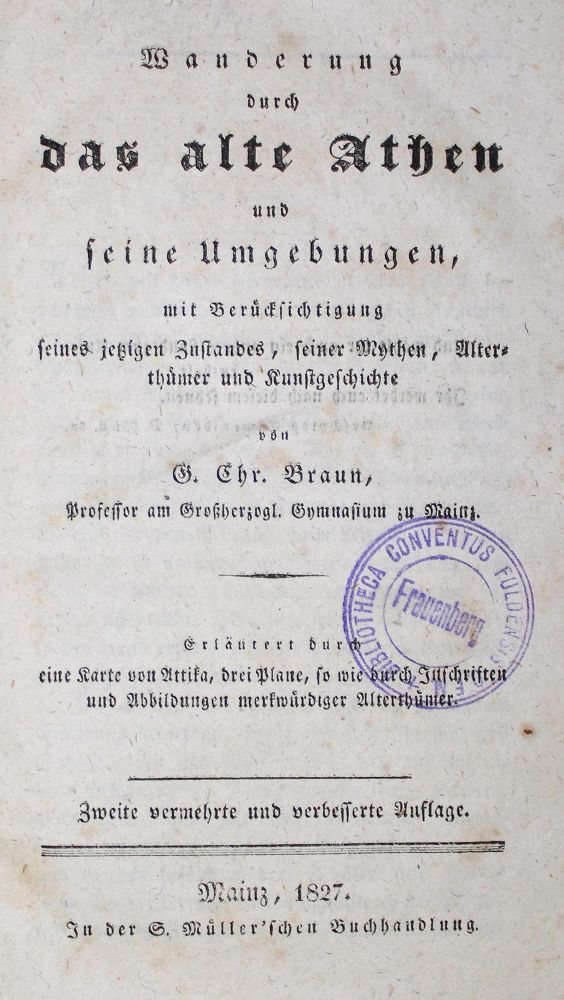 Große Abbildung Nr.1: 125-2070 Braun,G.C.: (Verschiedene Länder - Geschichte, Griechenland)