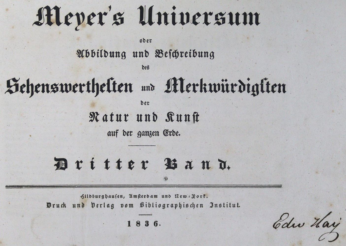 Große Abbildung Nr.2: 125-2098 Meyer's Universum.: (Verschiedene Länder - Geschichte)