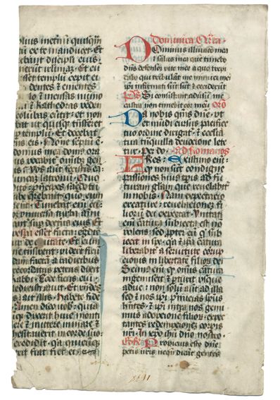 Große Abbildung Nr.1: 125-210 Einbandmakulatur.: (Handschriften)