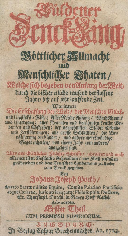 Große Abbildung Nr.2: 125-2104 Pockh,J.J.: (Verschiedene Länder - Geschichte)