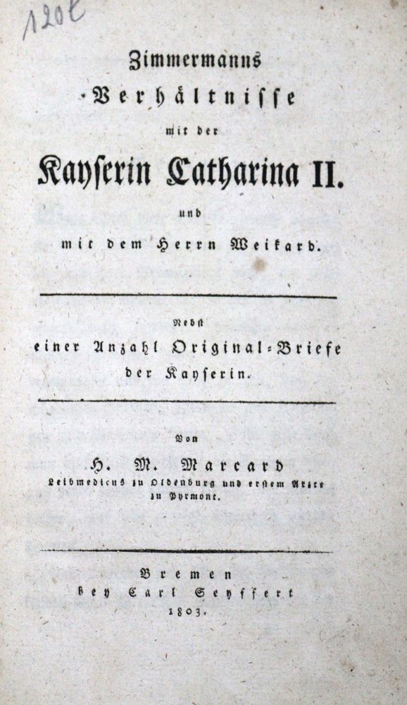 Große Abbildung Nr.1: 125-2108 Marcard,H.M.: (Verschiedene Länder - Geschichte, Russland)