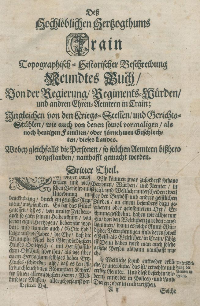 Große Abbildung Nr.1: 125-2115 (Valvasor,J.W.: (Verschiedene Länder - Geschichte, Slowenien)