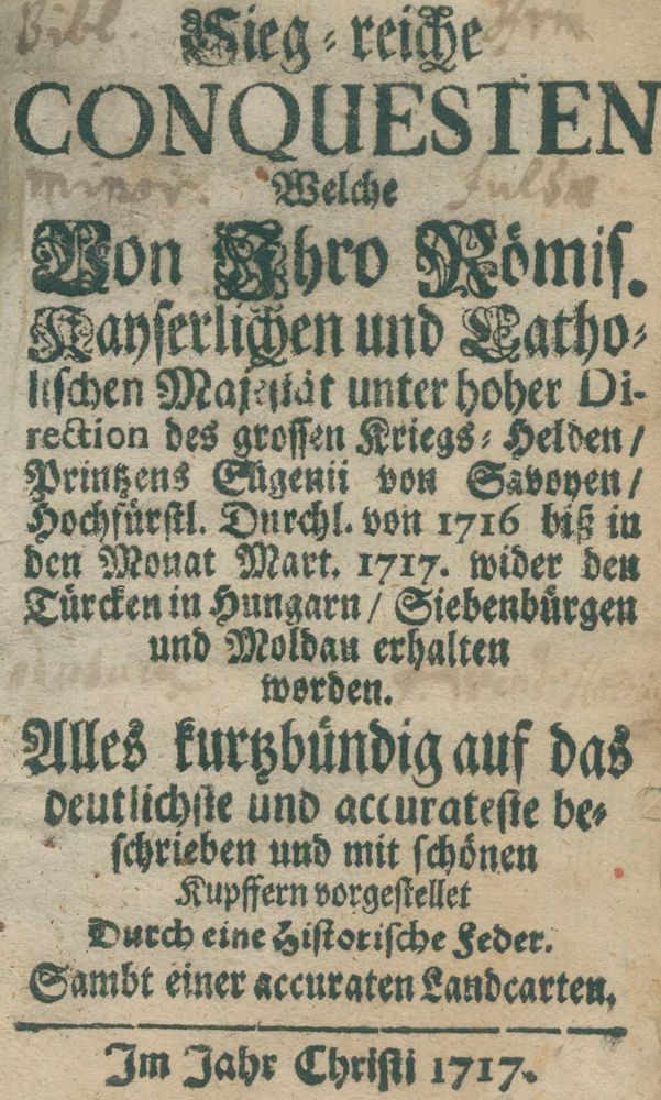 Große Abbildung Nr.2: 125-2128 Sieg-reiche Conquesten: (Verschiedene Länder - Geschichte, Türkei)