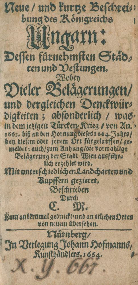 Große Abbildung Nr.2: 125-2129 M(insicht),C. (d.i. Francisci,E.).: (Verschiedene Länder - Geschichte, Ungarn)