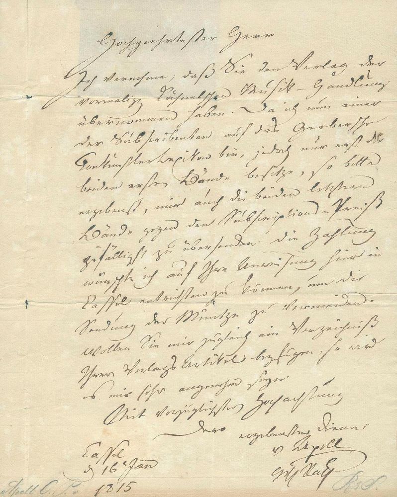 Große Abbildung Nr.1: 125-2134 Apell, David August von,: (Autographen)