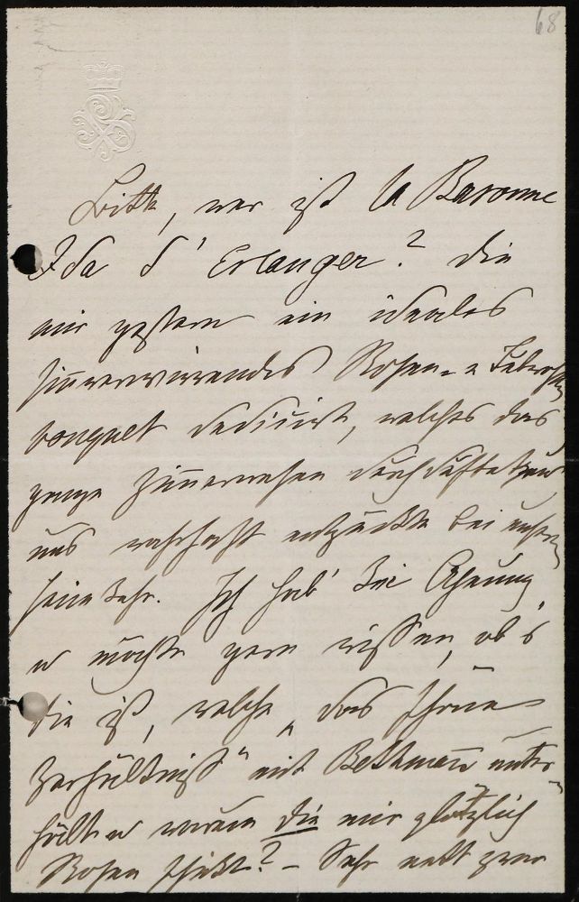 Große Abbildung Nr.3: 125-2137 Bismarck, Johanna von: (Autographen)