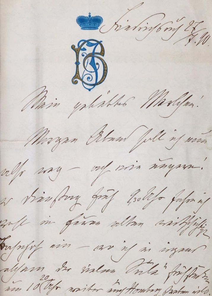 Große Abbildung Nr.9: 125-2137 Bismarck, Johanna von: (Autographen)