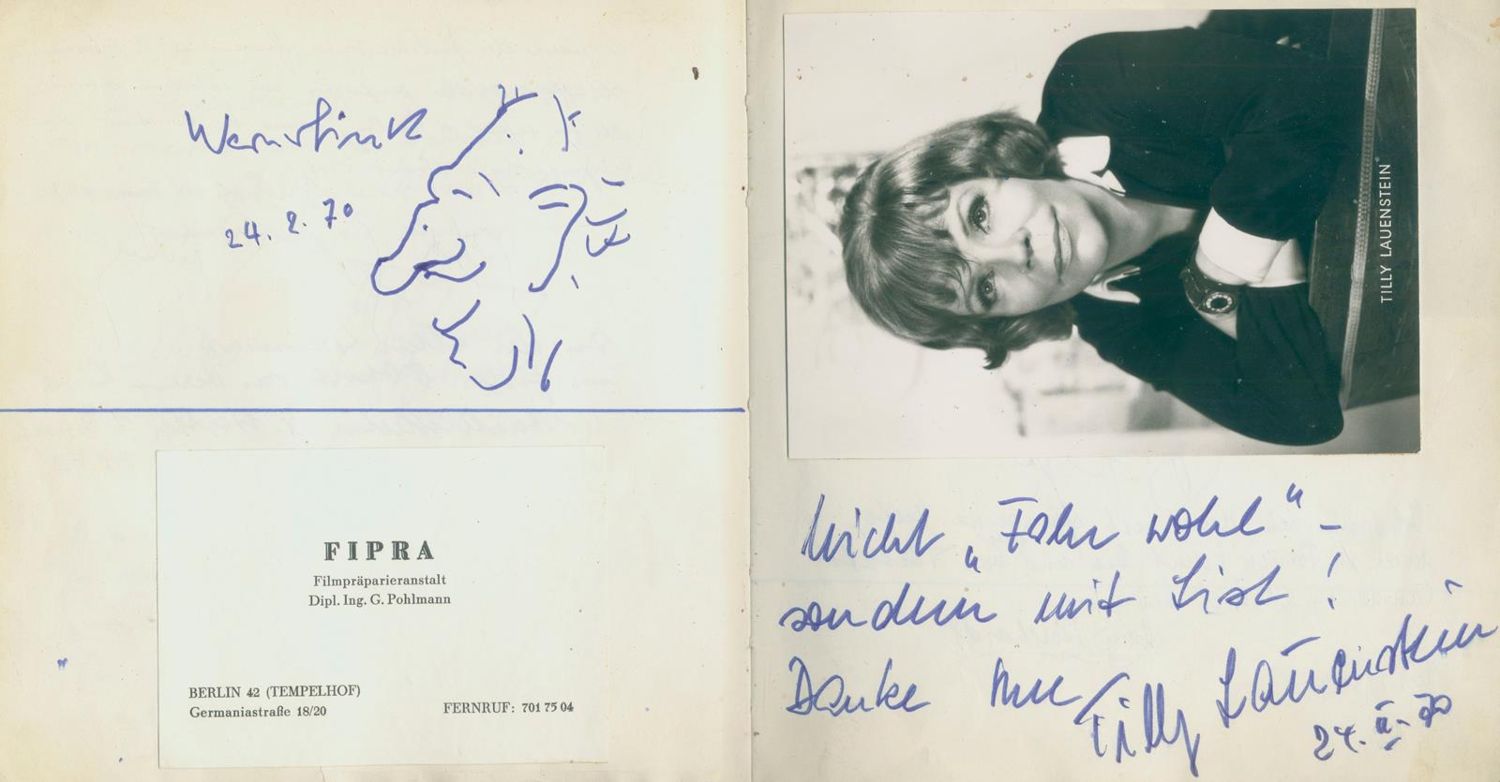 Große Abbildung Nr.2: 125-2145 Gästebuch: (Autographen)