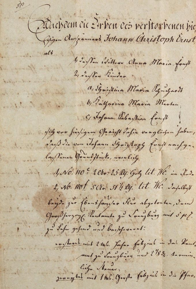 Große Abbildung Nr.8: 125-215 Konvolut: (Handschriften)