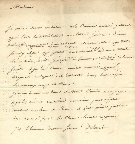Große Abbildung Nr.1: 125-2154 Montgolfier, (Marguerite-Thérèse),: (Autographen)