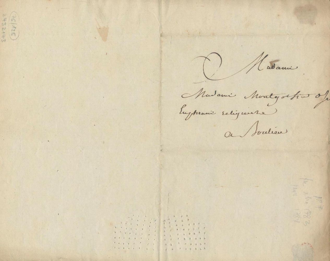 Große Abbildung Nr.2: 125-2154 Montgolfier, (Marguerite-Thérèse),: (Autographen)
