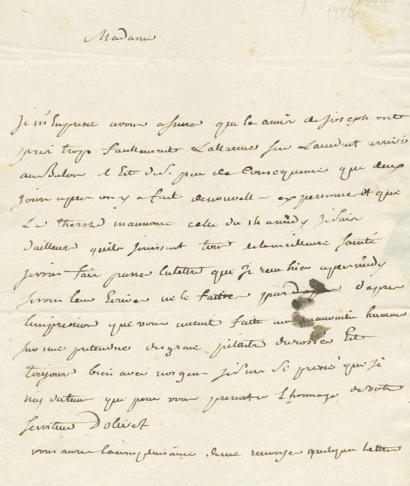 Große Abbildung Nr.3: 125-2154 Montgolfier, (Marguerite-Thérèse),: (Autographen)
