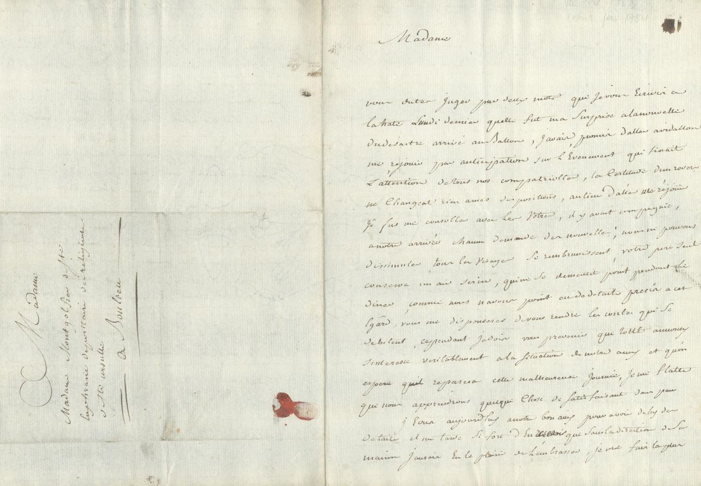 Große Abbildung Nr.52: 125-2154 Montgolfier, (Marguerite-Thérèse),: (Autographen)