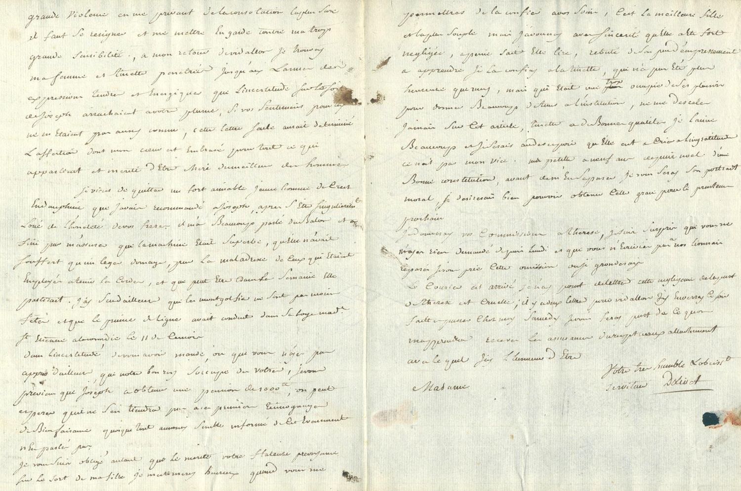 Große Abbildung Nr.6: 125-2154 Montgolfier, (Marguerite-Thérèse),: (Autographen)