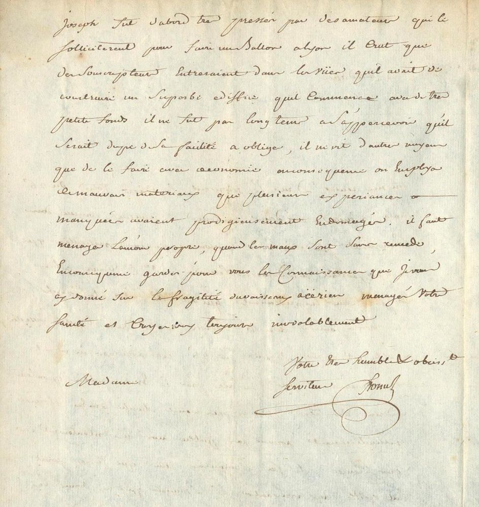 Große Abbildung Nr.8: 125-2154 Montgolfier, (Marguerite-Thérèse),: (Autographen)