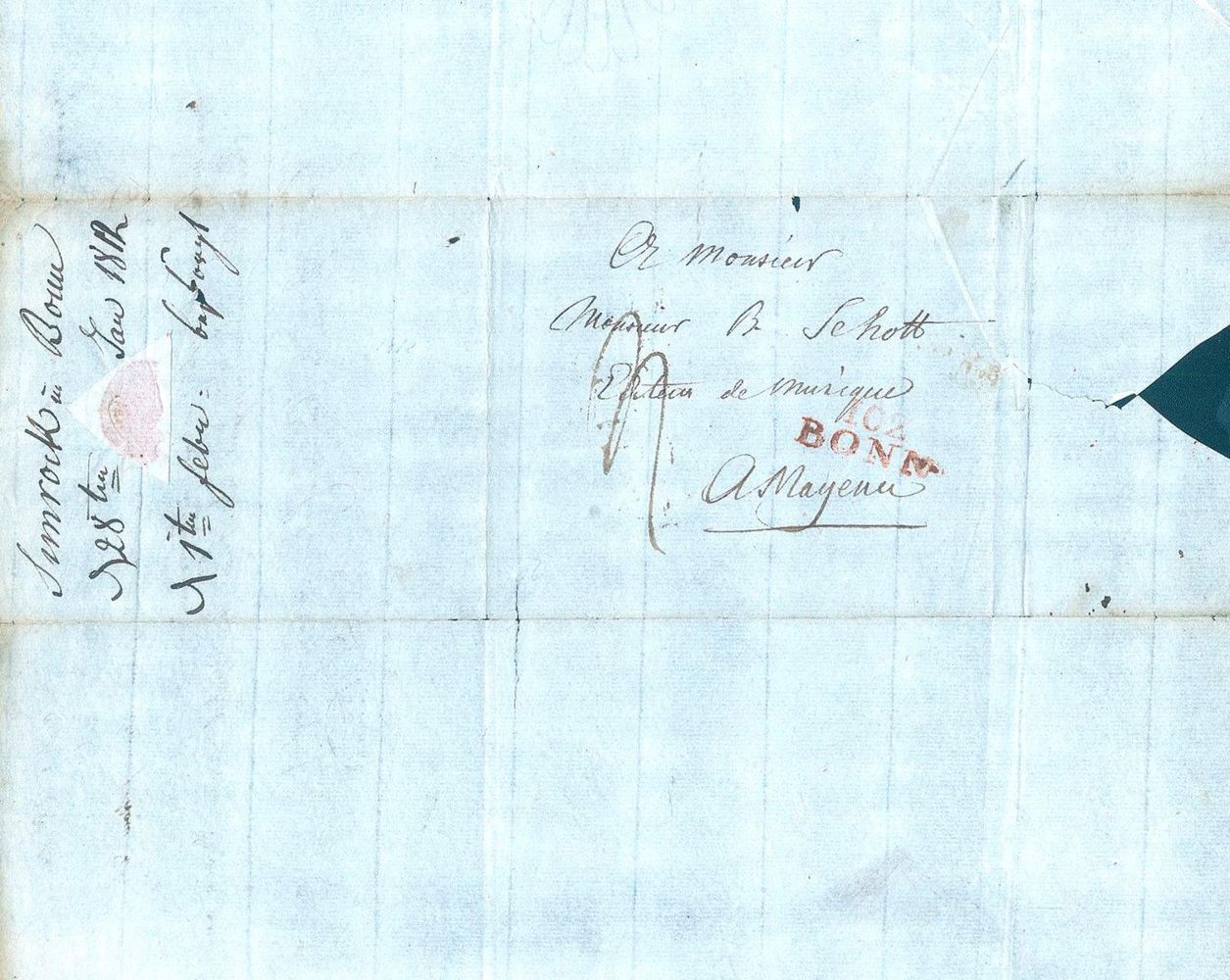 Große Abbildung Nr.1: 125-2163 Simrock, Nikolaus,: (Autographen)