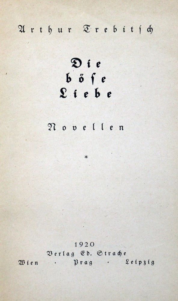 Große Abbildung Nr.1: 125-2166 Trebitsch, Arthur: (Autographen)