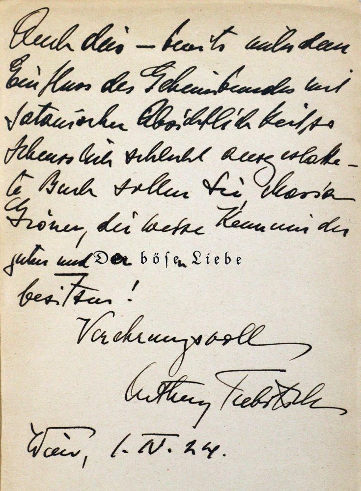 Große Abbildung Nr.2: 125-2166 Trebitsch, Arthur: (Autographen)