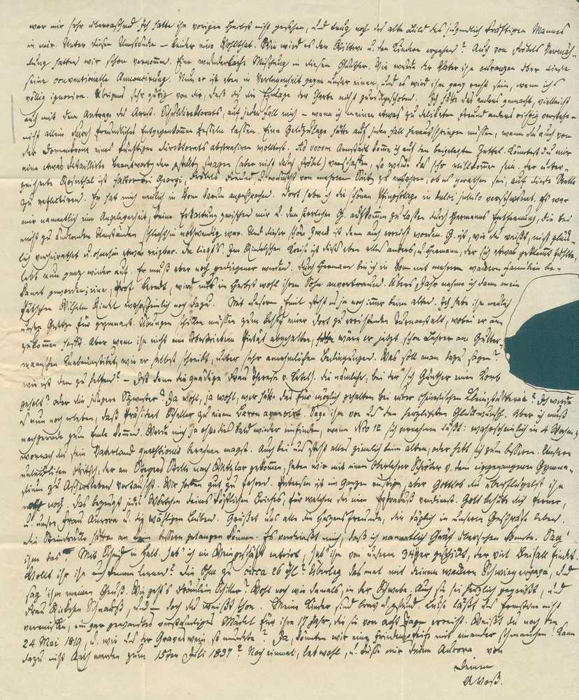 Große Abbildung Nr.5: 125-2167 Voß, Abraham,: (Autographen)