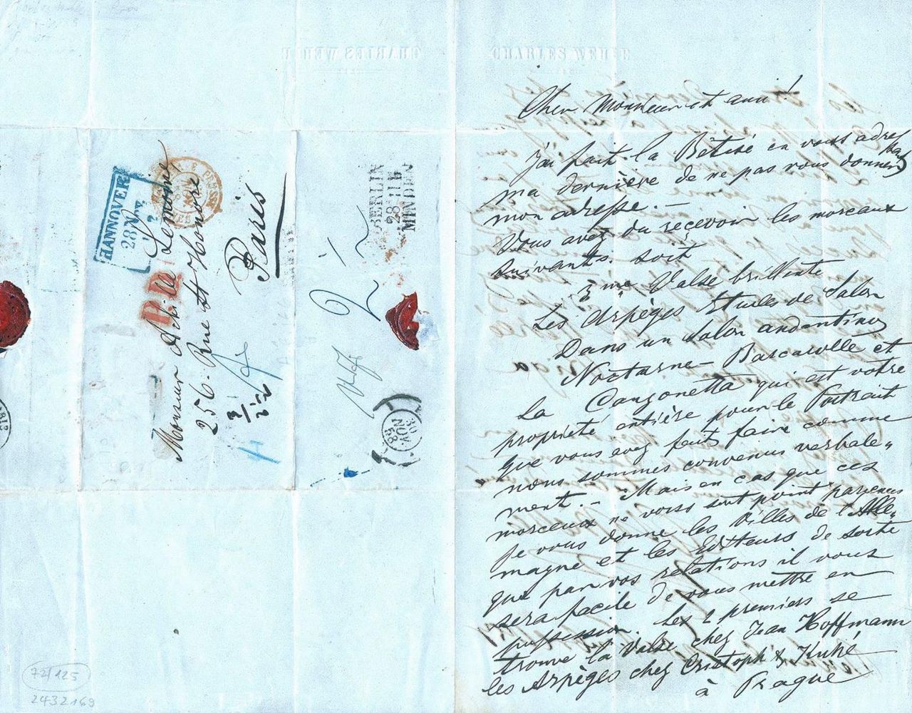 Große Abbildung Nr.1: 125-2168 Wehle, Charles,: (Autographen)