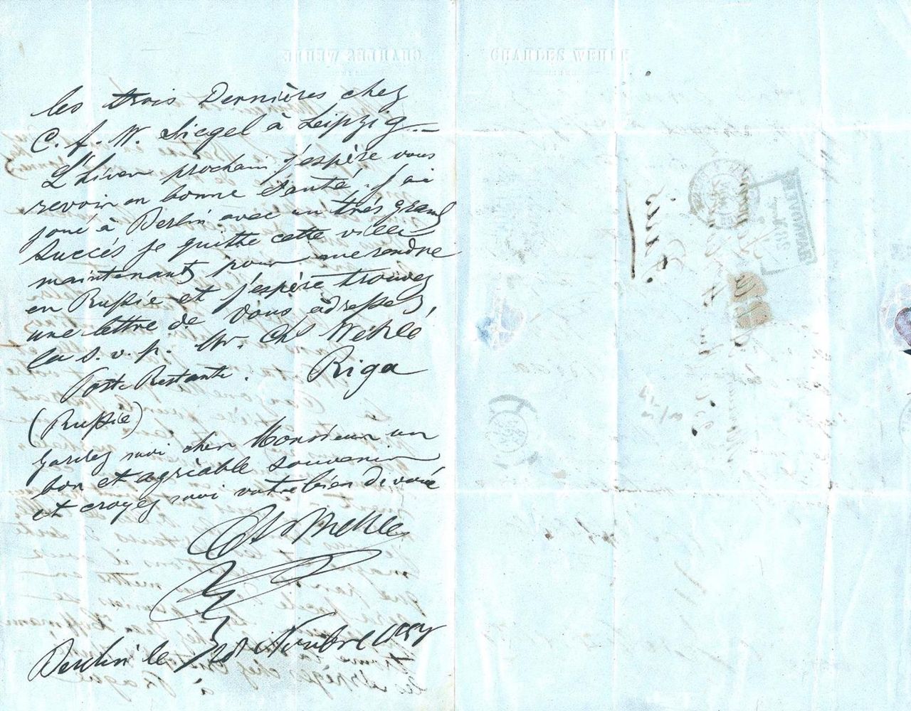 Große Abbildung Nr.2: 125-2168 Wehle, Charles,: (Autographen)