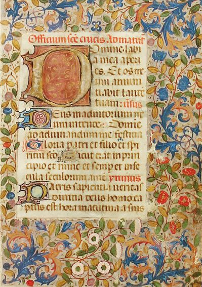 Große Abbildung Nr.1: 125-221 Pergamentblatt: (Handschriften)