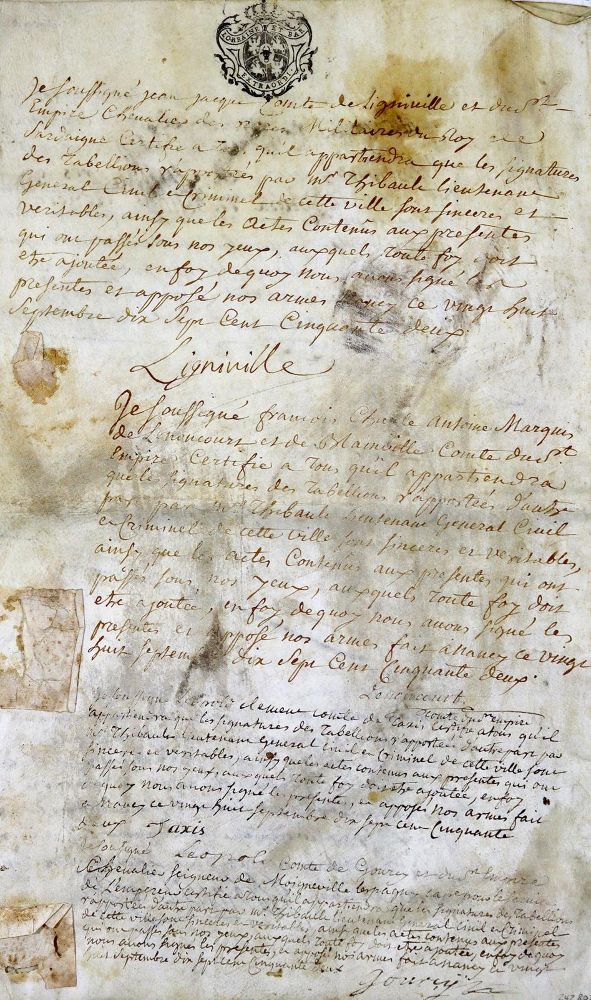 Große Abbildung Nr.2: 125-224 Promotionsurkunde: (Handschriften)