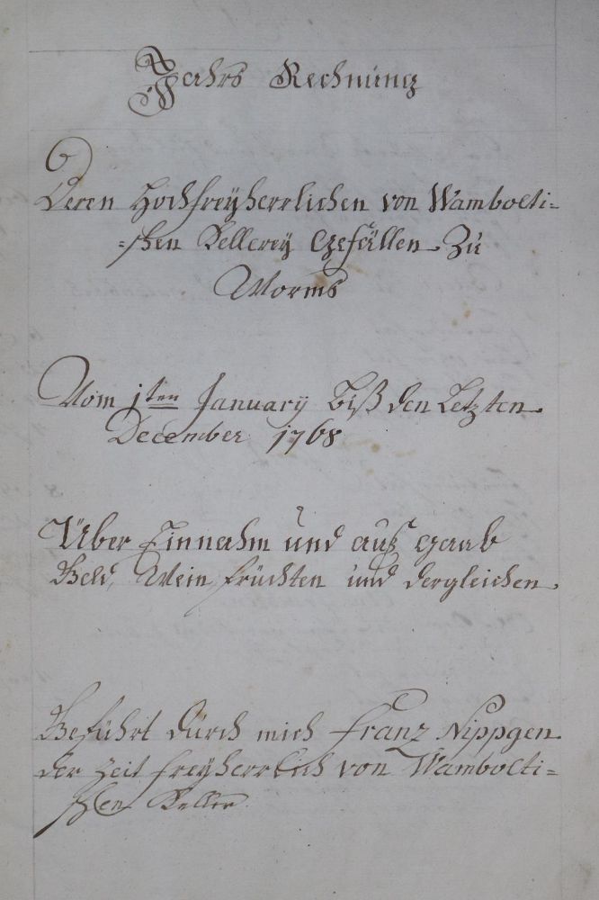 Große Abbildung Nr.1: 125-230 Worms.: (Handschriften, Wambolt, Freiherren)