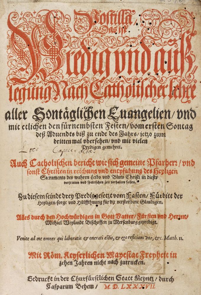 Große Abbildung Nr.1: 125-232 Helding,M.: (Alte Drucke, Handschriften und Theologie)