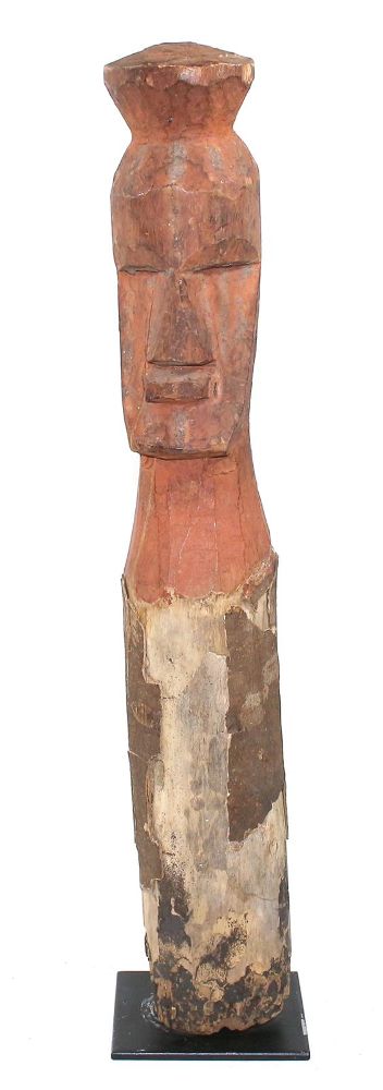 Große Abbildung Nr.1: 125-2367 Pende Pfostenoberteil: (Afrika, Sammlung Wolfgang Nerlich, Figuren)