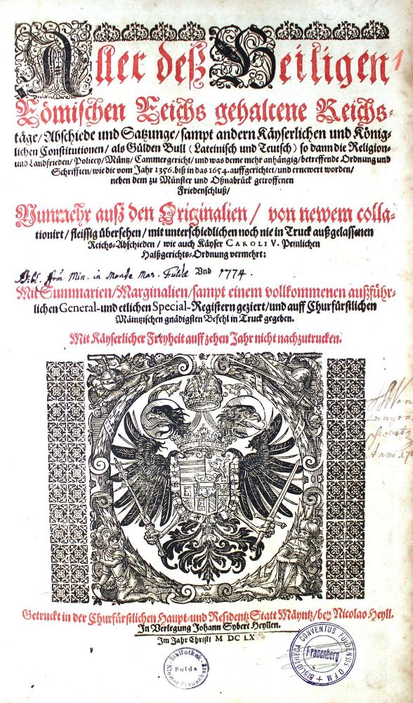 Große Abbildung Nr.1: 125-238 Hörnigk,L.v.: (Alte Drucke, Handschriften und Theologie)