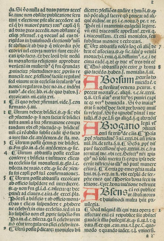 Große Abbildung Nr.2: 125-245 Angelus de Carletus de Clavasio.: (Inkunabeln)