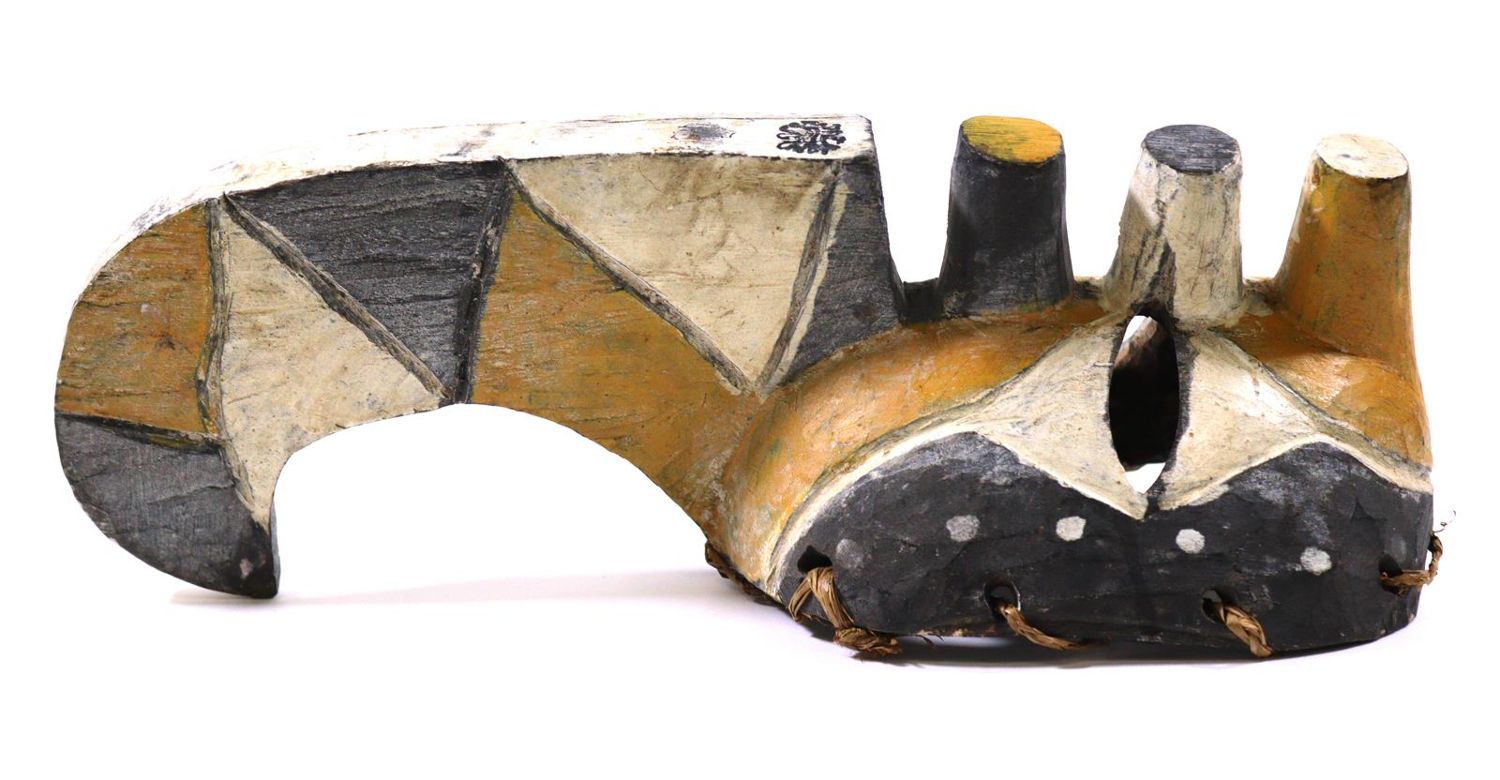 Große Abbildung Nr.2: 125-2509 Yamsmaske Nigeria.: (Afrika, Sammlung Wolfgang Nerlich, Masken)