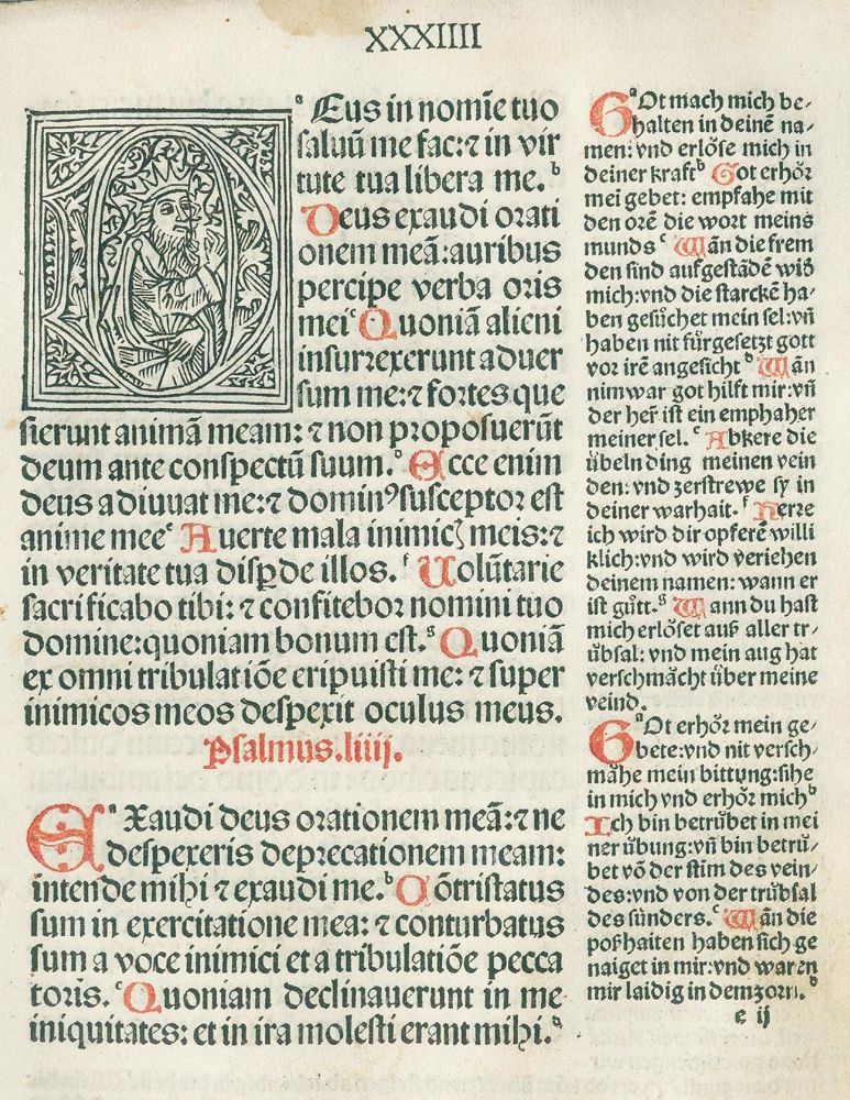 Große Abbildung Nr.2: 125-252 (Psalterium cum apparatu: (Inkunabeln)