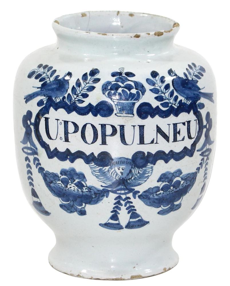 Große Abbildung Nr.1: 125-2557 Albarello Delft Hendrik: (Apothekenwesen, Albarello)