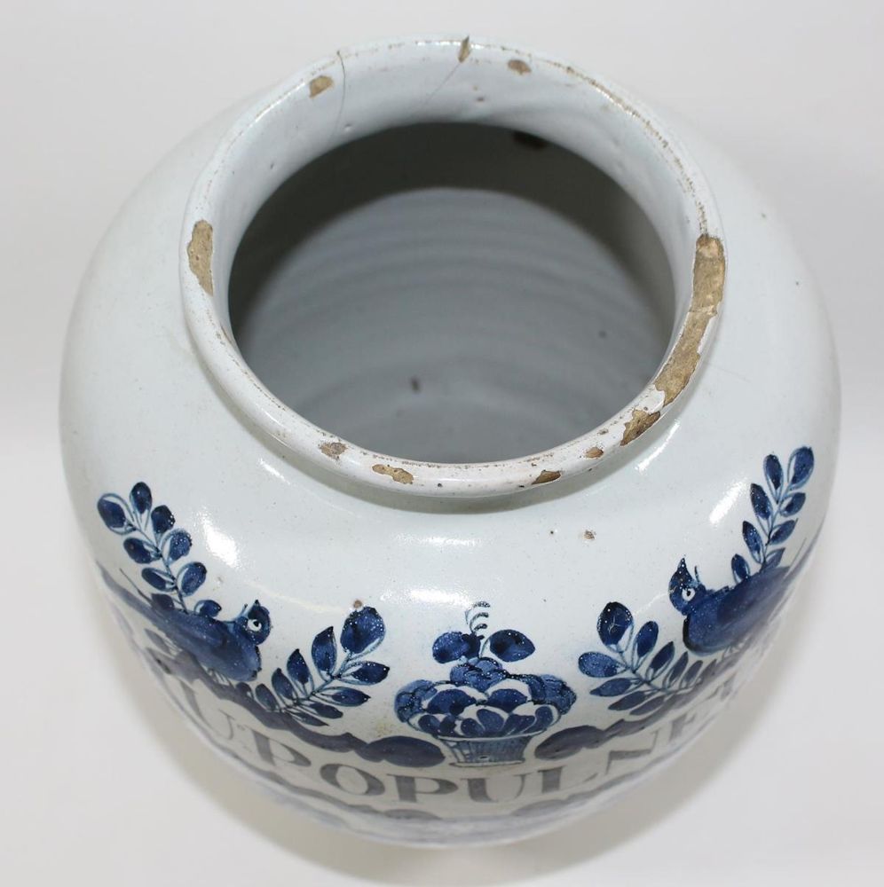 Große Abbildung Nr.2: 125-2557 Albarello Delft Hendrik: (Apothekenwesen, Albarello)
