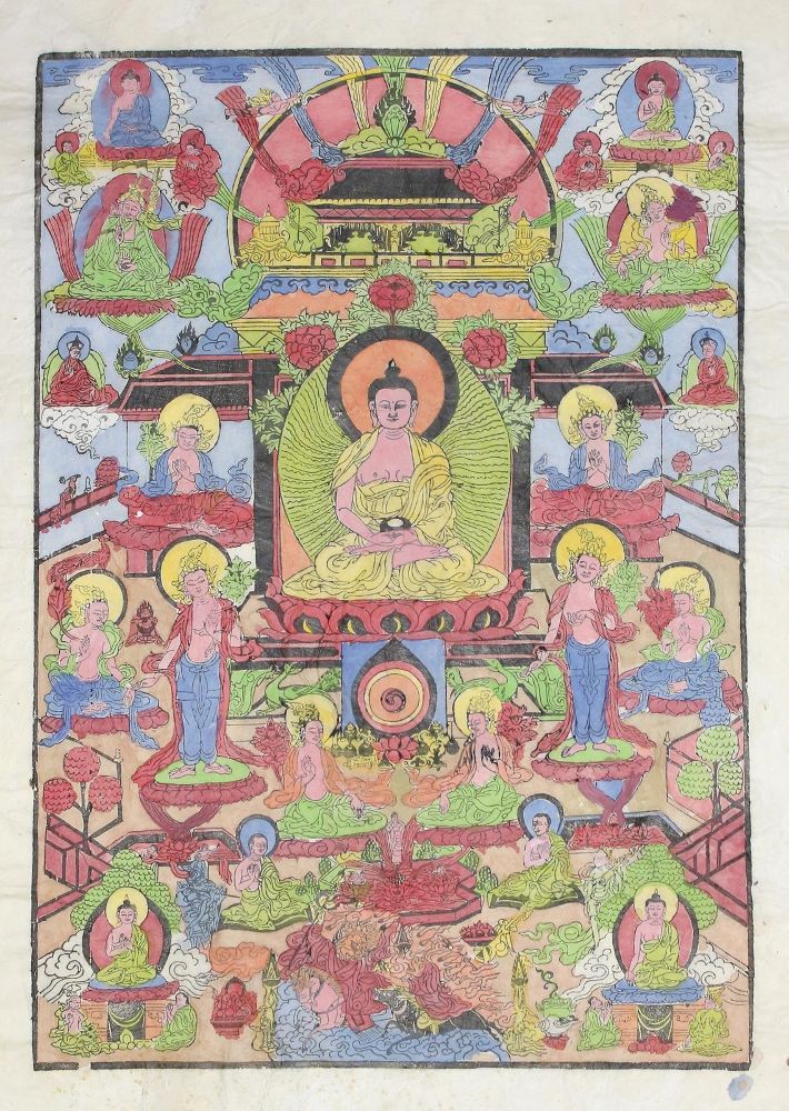 Große Abbildung Nr.3: 125-2588 Holzpanel Indien.: (Asiatika)