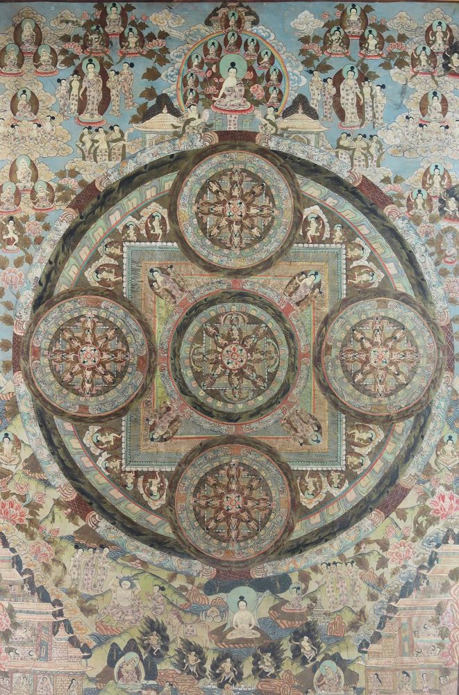 Große Abbildung Nr.1: 125-2606 Mandala.: (Asiatika)