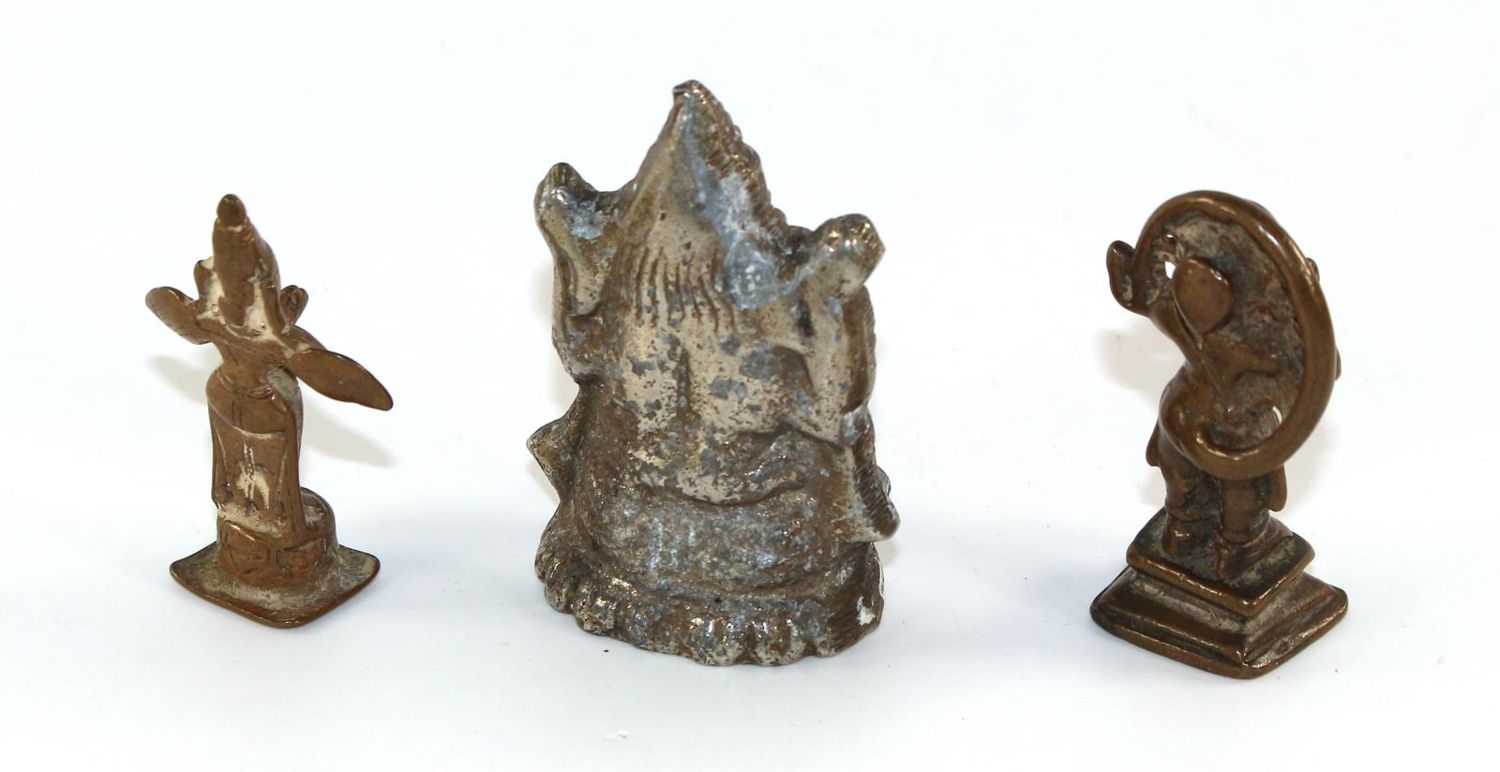 Große Abbildung Nr.2: 125-2614 Buddha und Ganesha.: (Asiatika, Skulpturen - Plastiken)