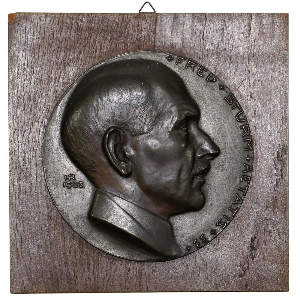 Große Abbildung Nr.1: 125-2650 Bronzeplakette.: (Münzen und Medaillen)