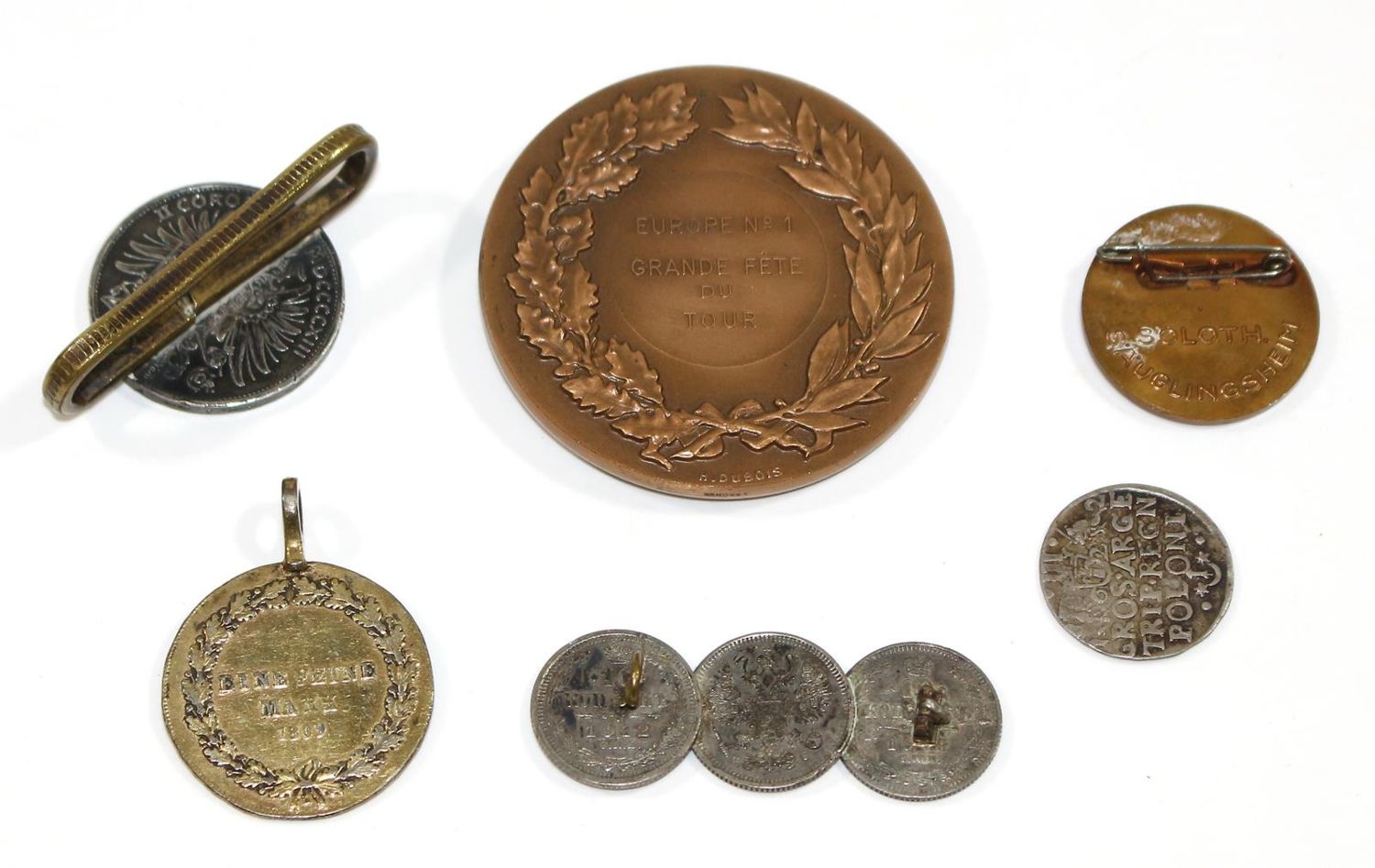 Große Abbildung Nr.2: 125-2654 Münzschmuck u. Medaille.: (Münzen und Medaillen)