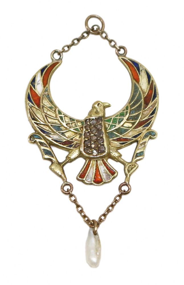 Große Abbildung Nr.1: 125-2705 Egyptian Revival 585 GG: (Schmuck, Anhänger)