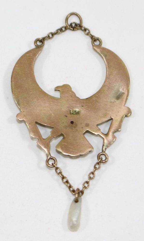 Große Abbildung Nr.2: 125-2705 Egyptian Revival 585 GG: (Schmuck, Anhänger)