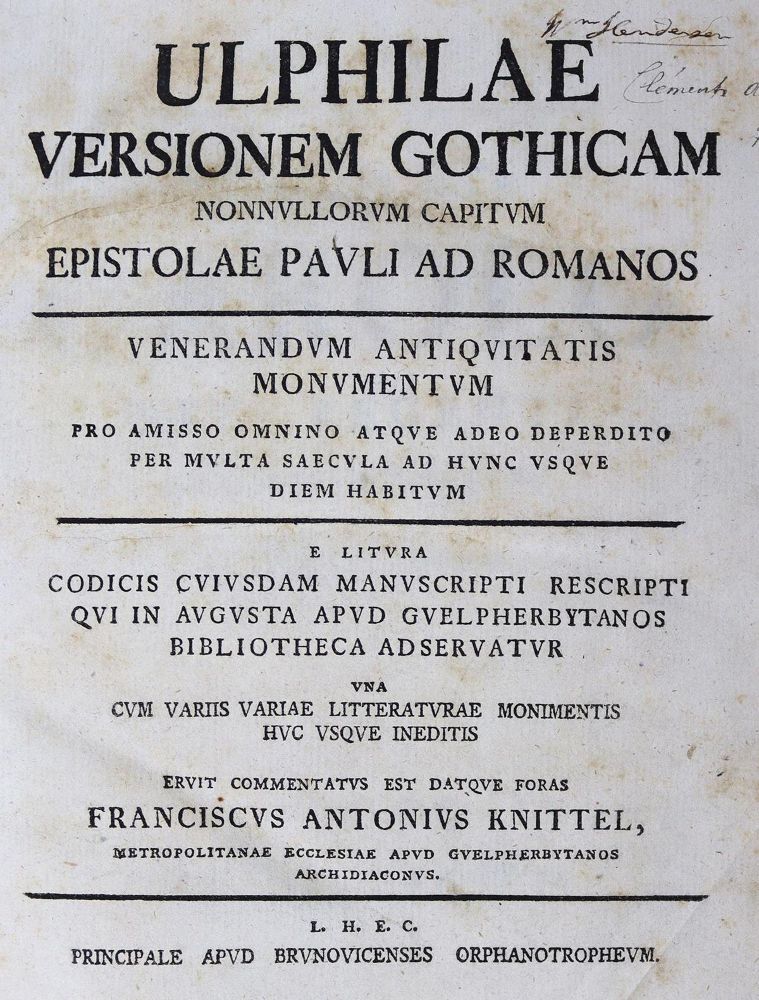 Große Abbildung Nr.2: 125-271 Knittel,F.A.: (Alte Drucke, Handschriften und Theologie)