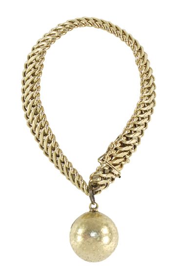 Große Abbildung Nr.1: 125-2710 Armband mit Kugelmedaillon.: (Schmuck, Armreifen)