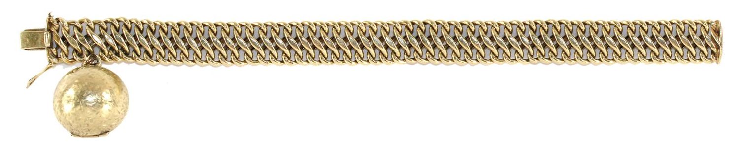 Große Abbildung Nr.2: 125-2710 Armband mit Kugelmedaillon.: (Schmuck, Armreifen)